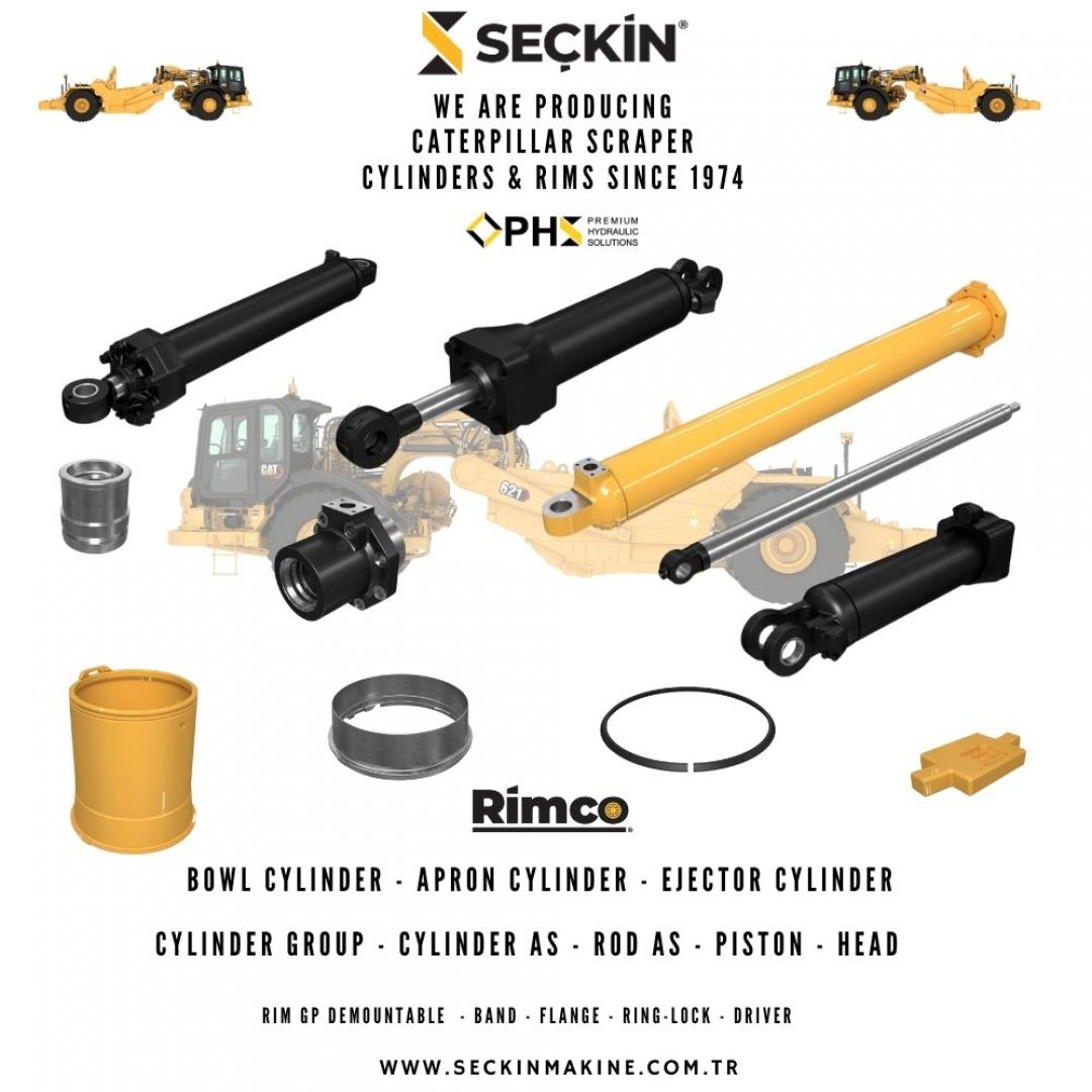 We produce rims and cylinders for Caterpillar 