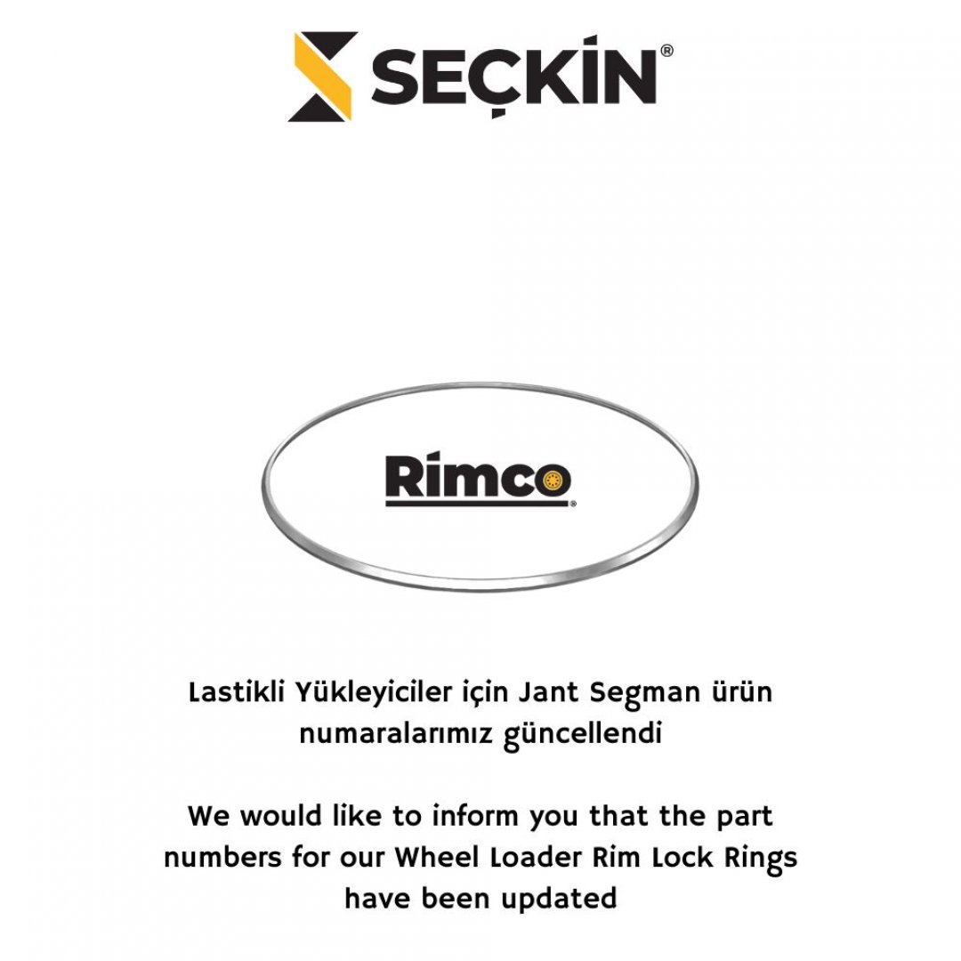 We would like to inform you that the part numbers for our Wheel Loader Rim Lock Rings have been updated.