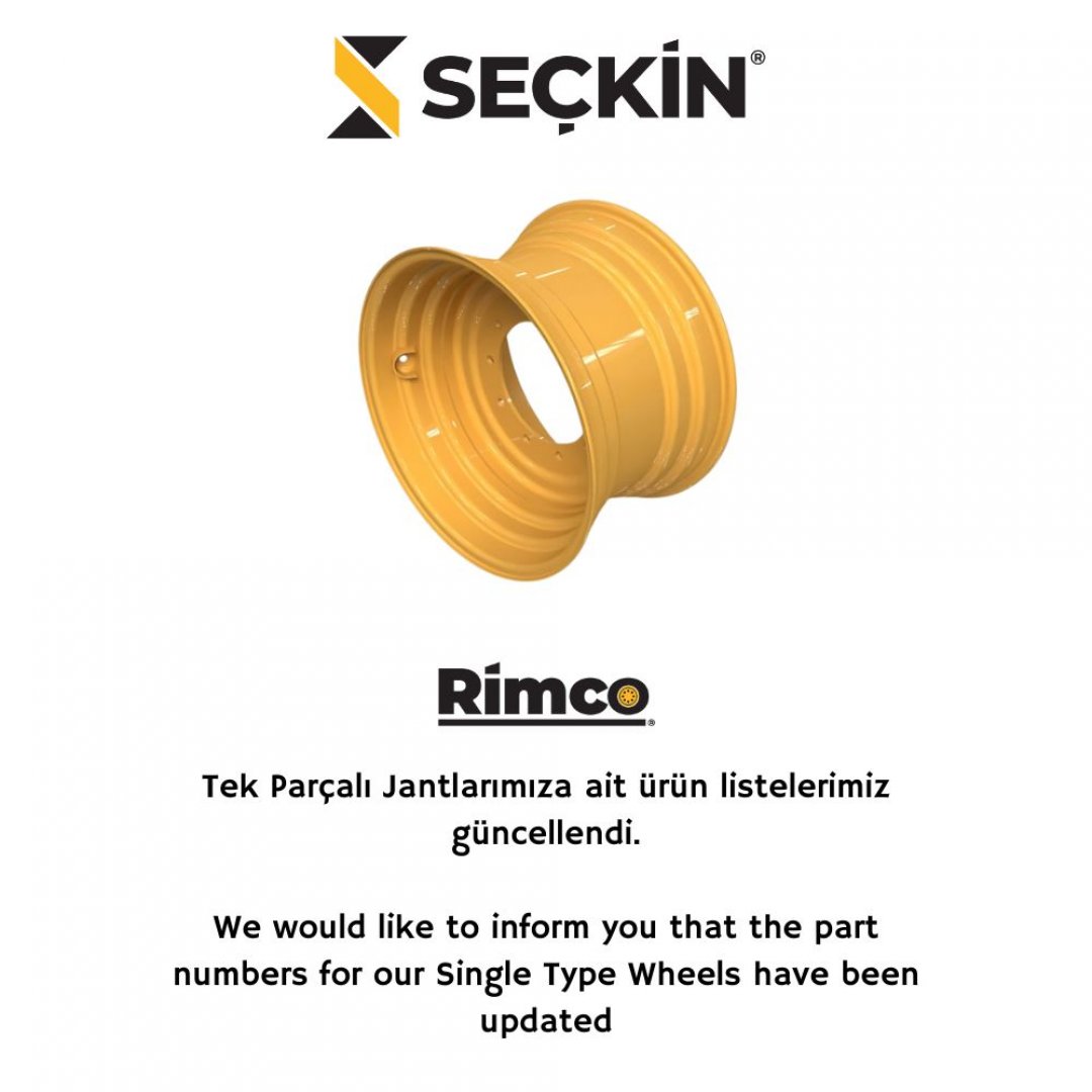 We would like to inform you that the part numbers for our Single Type Wheels have been updated.