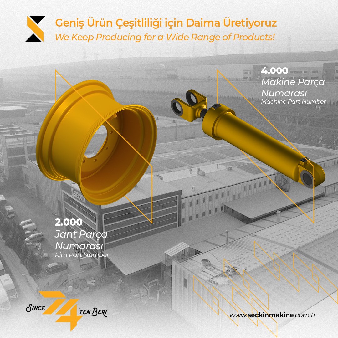 İş makinenize en uygun jant ve silindirler için Seçkin’i ziyaret edebilirsiniz!

You can visit Seçkin for the most suitable rims and rollers for your construction equipment!

#SeçkinMakine #Jant #Silindir
#ÜrünÇeşitliliği