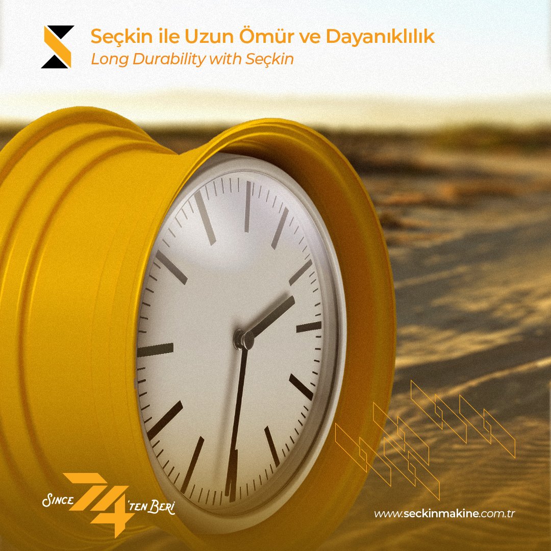 Seçkin ürünleri zamana karşı değil, zamana rağmen ayakta kalır. 

Seçkin products stand the test of time, not against time. 

#seçkinmakine #tecrübe #jant #şaft #silindir #işmakineleri #güç #kalite