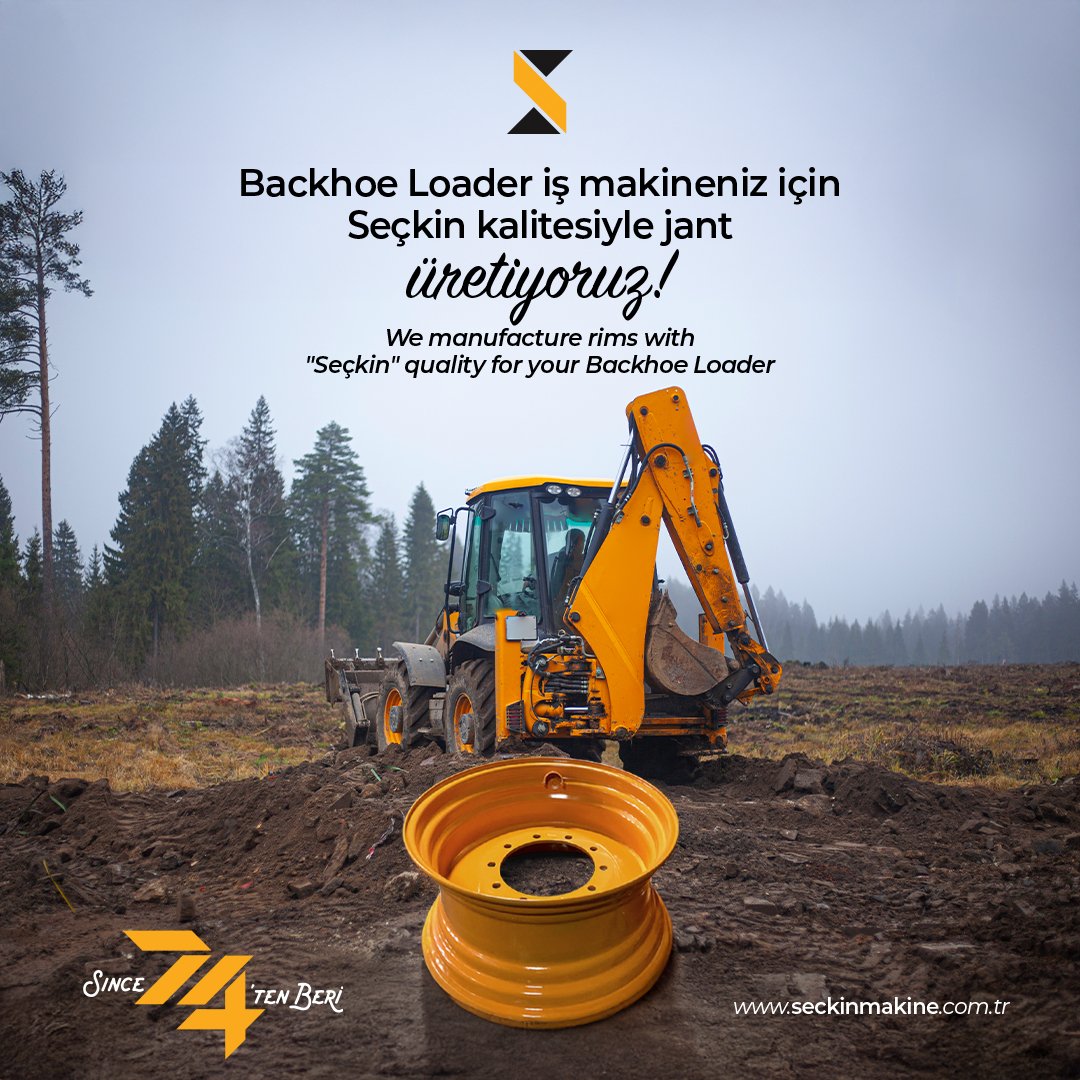 Backhoe Loader iş makineleriniz için, Seçkin kalitesi ve yarım asırı aşan tecrübemizle jant üretiyoruz!

We produce rims for your Backhoe Loader construction equipment with our distinguished quality and more than half a century of experience!

#seckinmakine #backhoeloader #jant