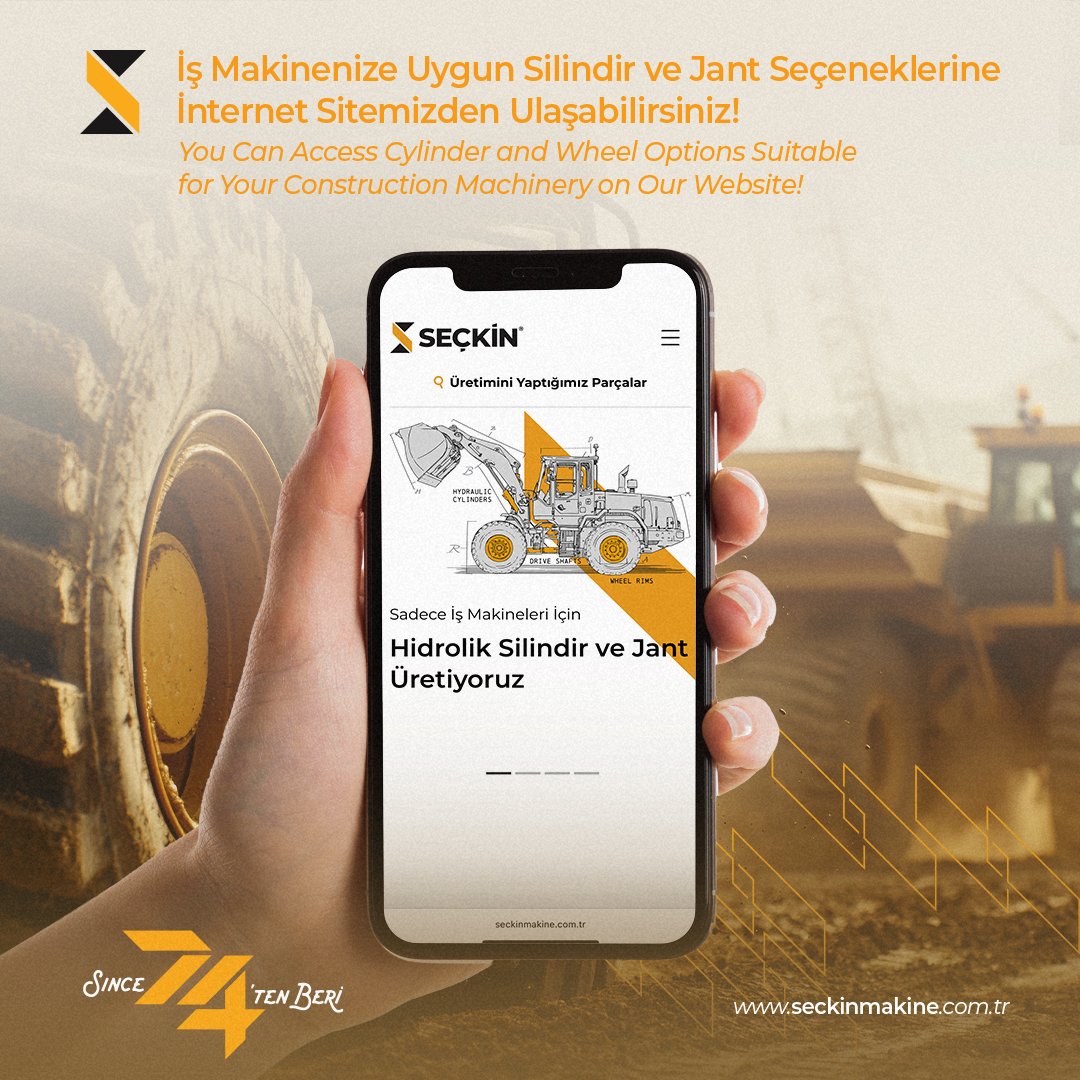 Kullanımı kolay ara yüzü sayesinde ihtiyacınız jant veya silindiri internet sitemizden erişebilirsiniz.

Thanks to its easy-to-use interface, you can find the wheel or cylinder you need on our website.

#SeçkinMakine #website #jant #silindir